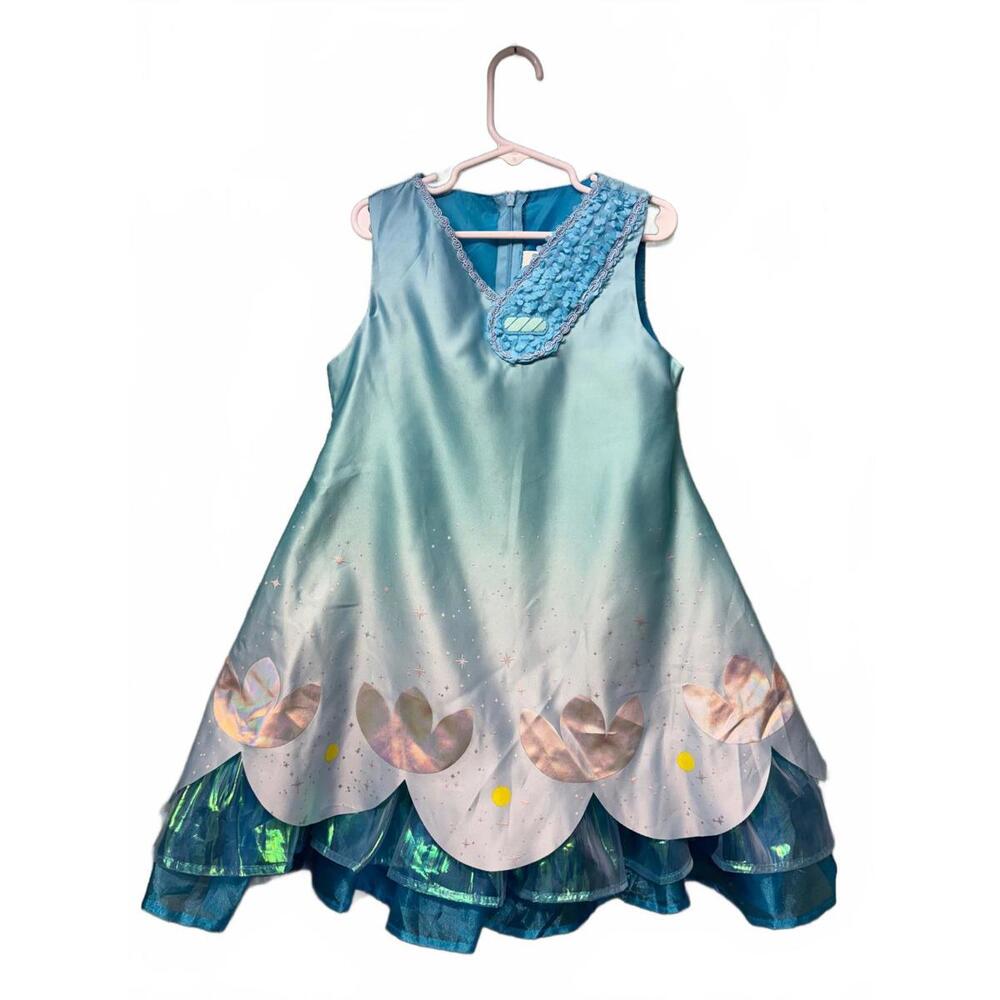 Trolls Girl's Blue Dress Costume Iridescent Details 4-6X